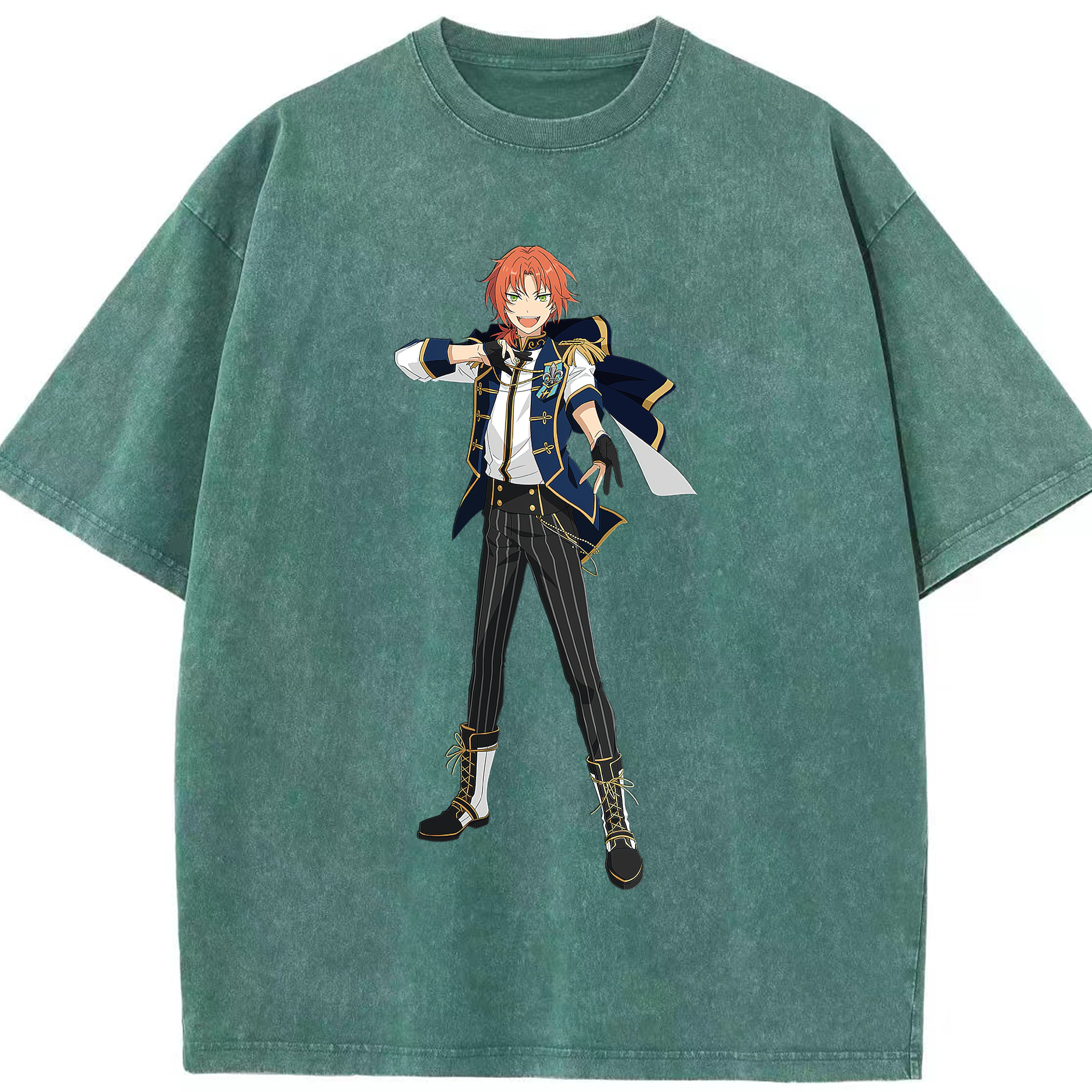（画像用） あんさんぶるスターズ! Ensemble Stars 綿100% ヴィンテージ風 半袖Tシャツ（フロントプリント）